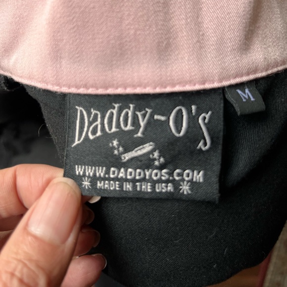 90s Y2K NWOT Steady rockabilly Daddy-O’s pink collar cuff button-up blouse - Picture 4 of 4